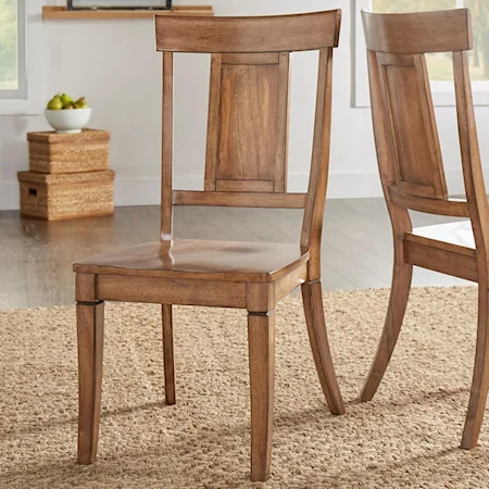 Dining Side Chair with Panel Back
